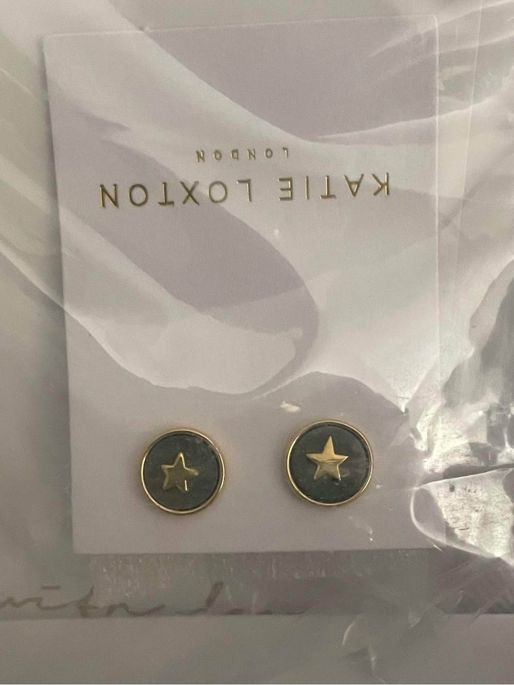 Katie Loxton Perla Abalone Pearl Star Stud Earrings in Gold-Tone